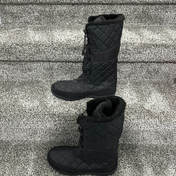 Women’s Magellan Snow Black Faux Fur Boots - Size 9 - Picture 2 of 9